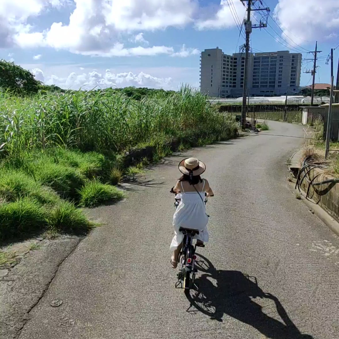 琉球ホテル&リゾート名城ビーチ内　レンタサイクルの風景