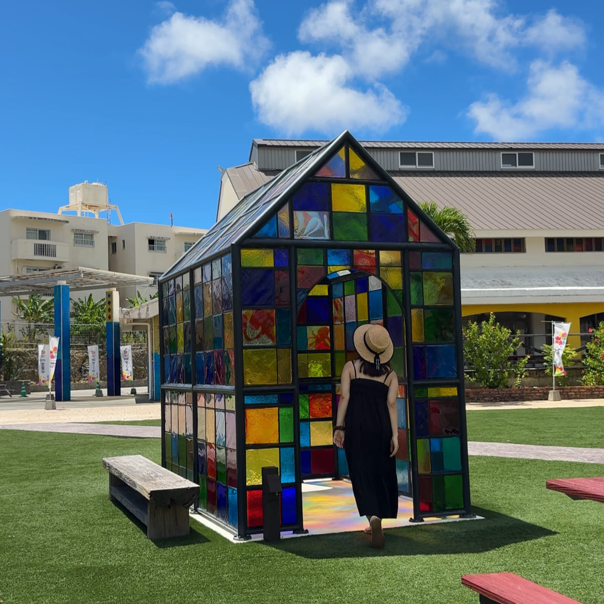 琉球ガラス村の風景