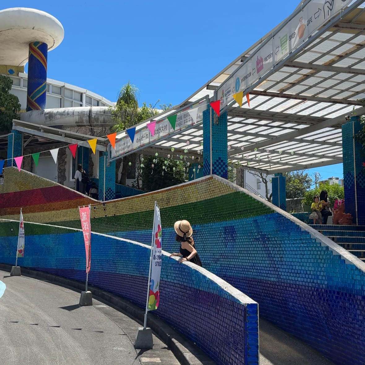 琉球ガラス村の風景