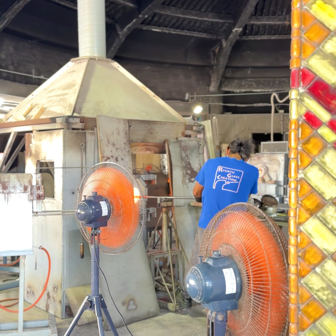 琉球ガラス村の風景