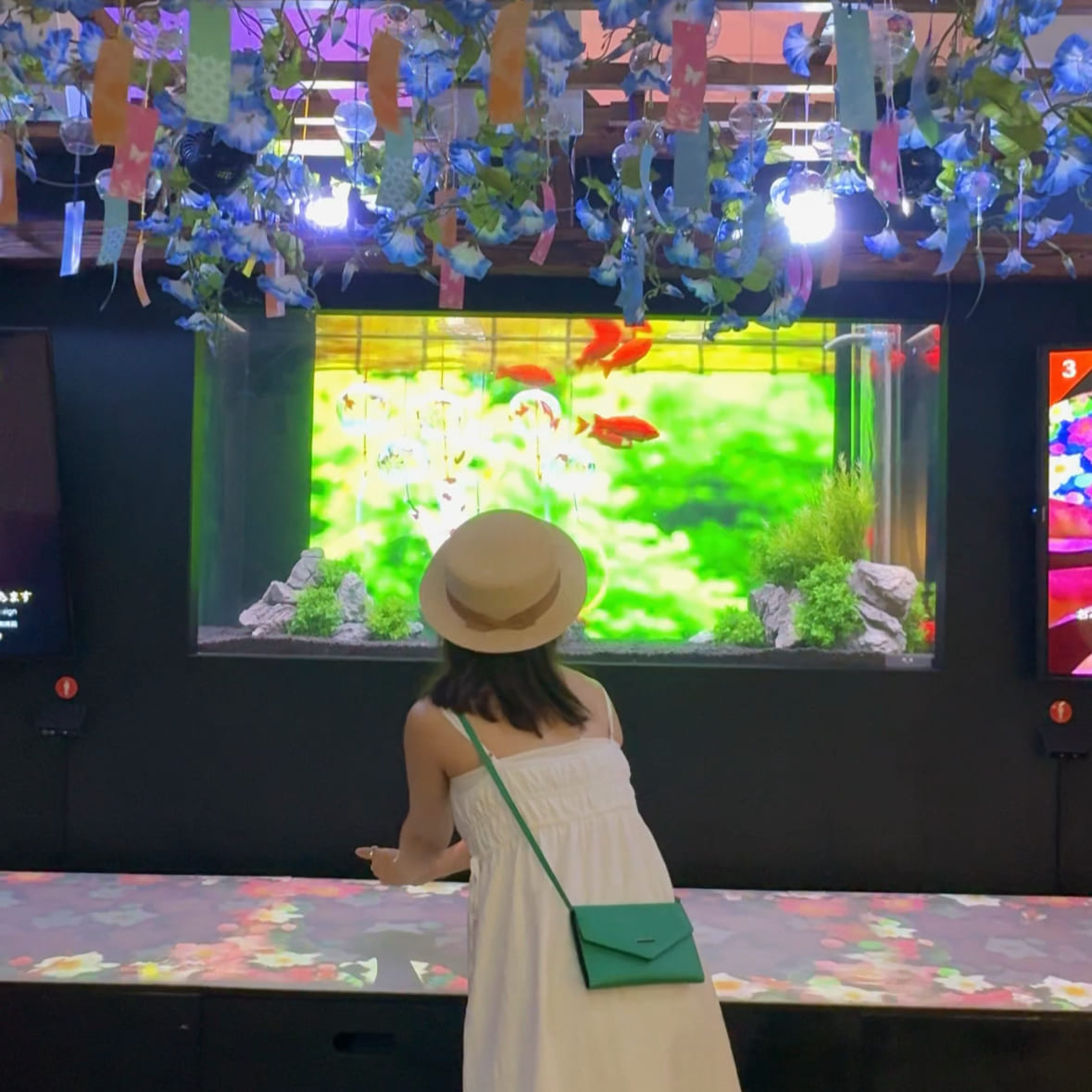 沖縄アウトレットモールあしびなー内　沖縄金魚ミュージアムの風景